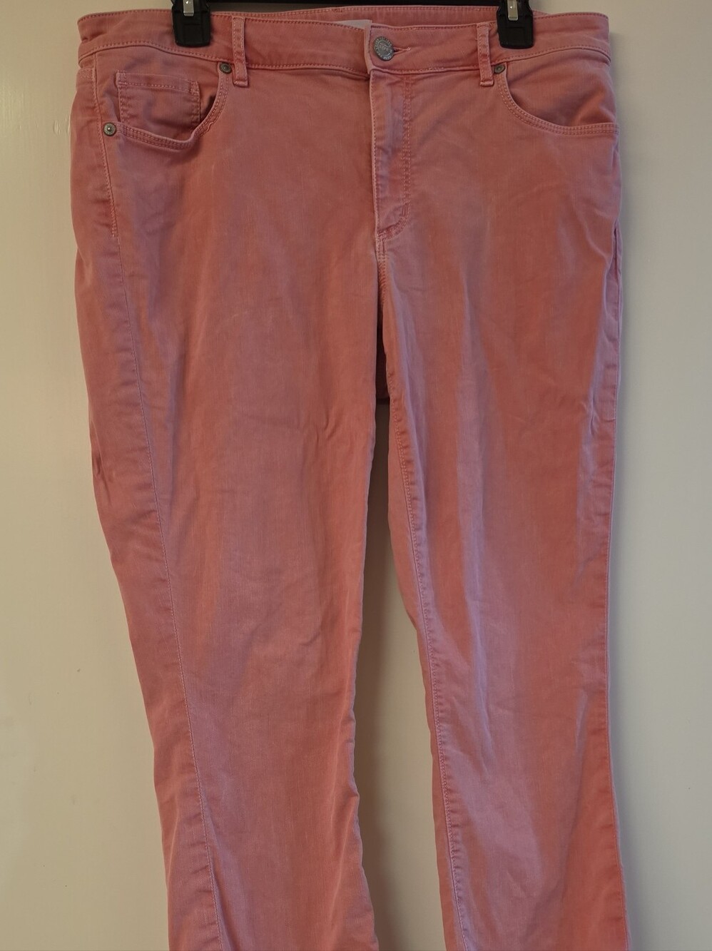 LOFT Rose Pink Curvy Jeans, Size 12